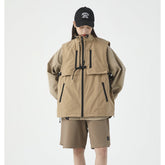 Unisex Jacket Stand Collar Vest